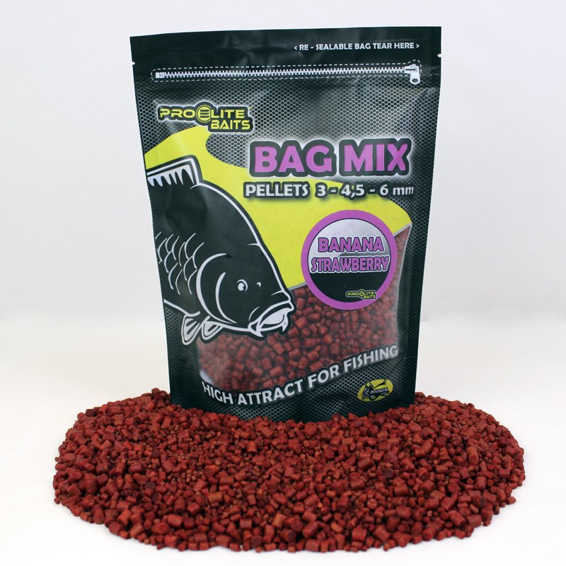 Pro Elite Baits Garlic Bag Mix Pellets 3-4,5-6mm 800gr