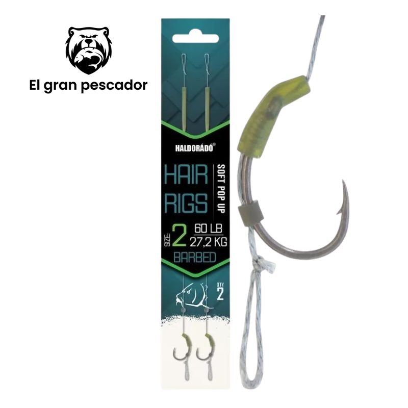 Anzuelos Montados Haldorado Pop Up Hair Rigs Size 4