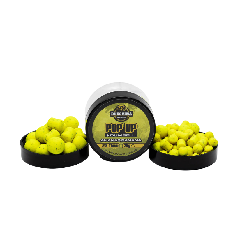 Bucovina Baits Pop Ups Piña y Platano 14mm