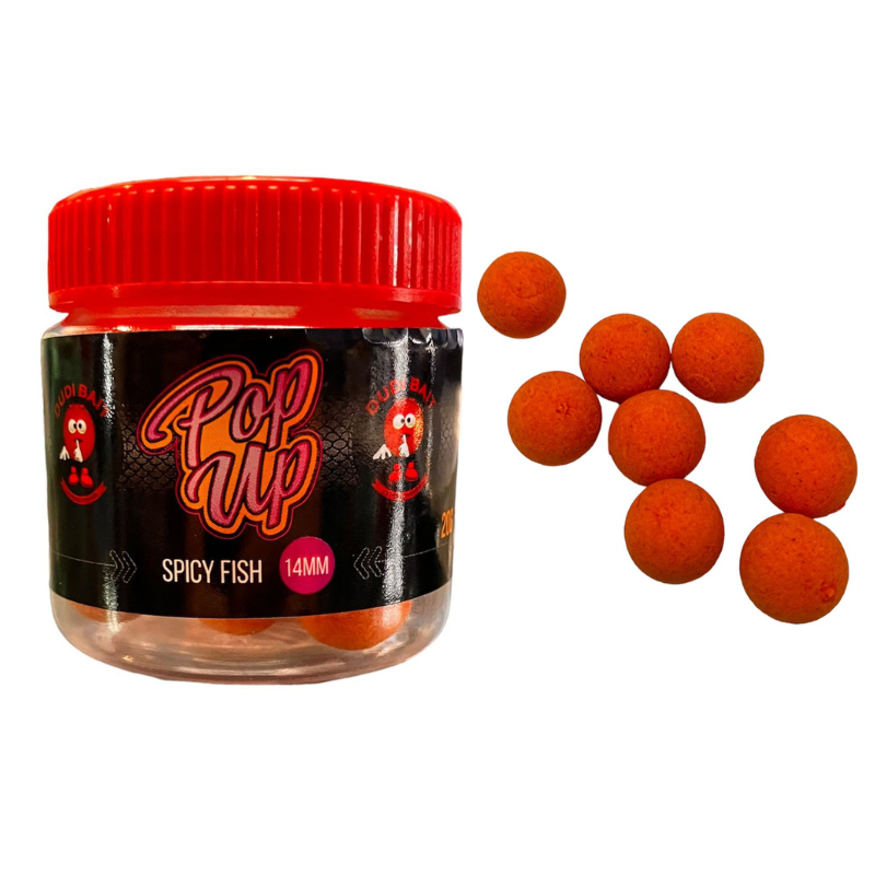 Dudi Baits Spicy Fish Pop Up 14mm