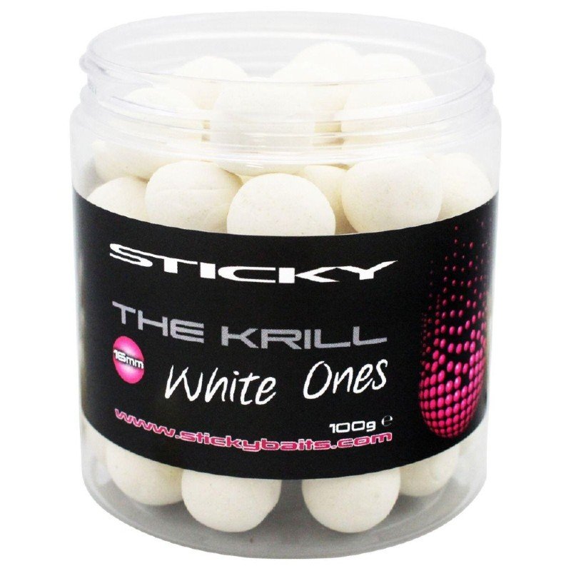 Sticky Baits The Krill Pop Ups White Ones 14mm