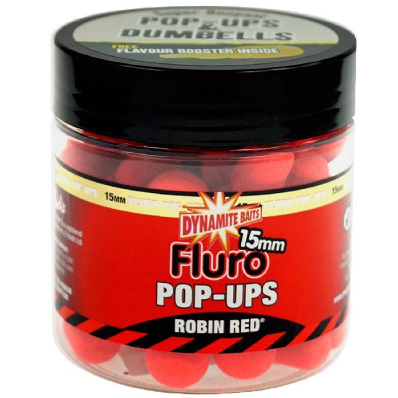 Dynamite Baits Fluoro Pop Ups Robin Red 15mm