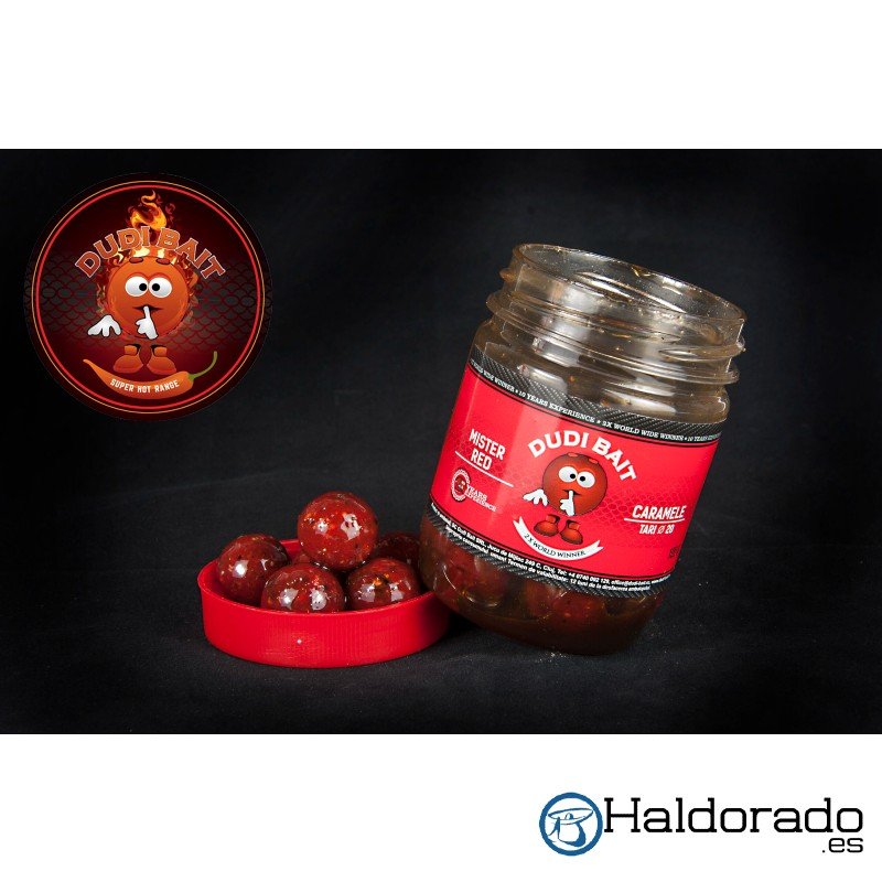 Dudi Baits Mister Red Glug Super Hot Range Boilies 24mm