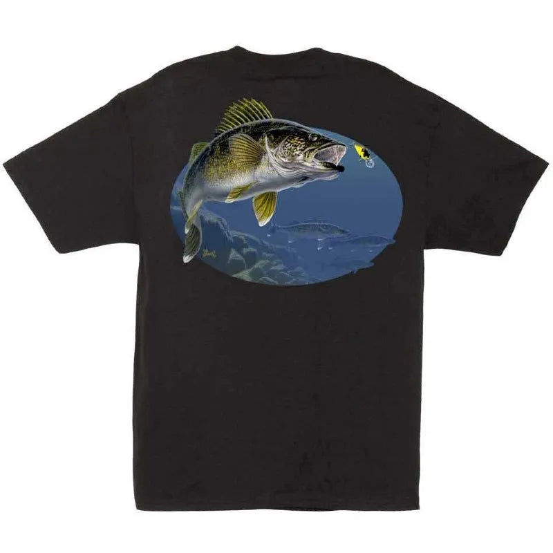 Camiseta Black Bass Al Agnew Walleye Cran Talla L
