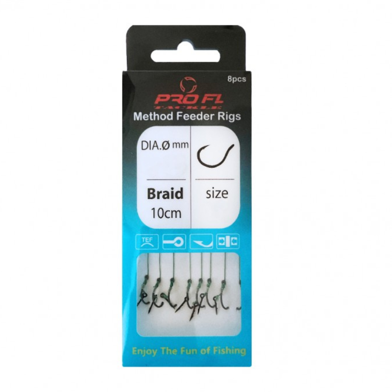 FL Method Feeder Anzuelos Power Carp Size 10 8uds