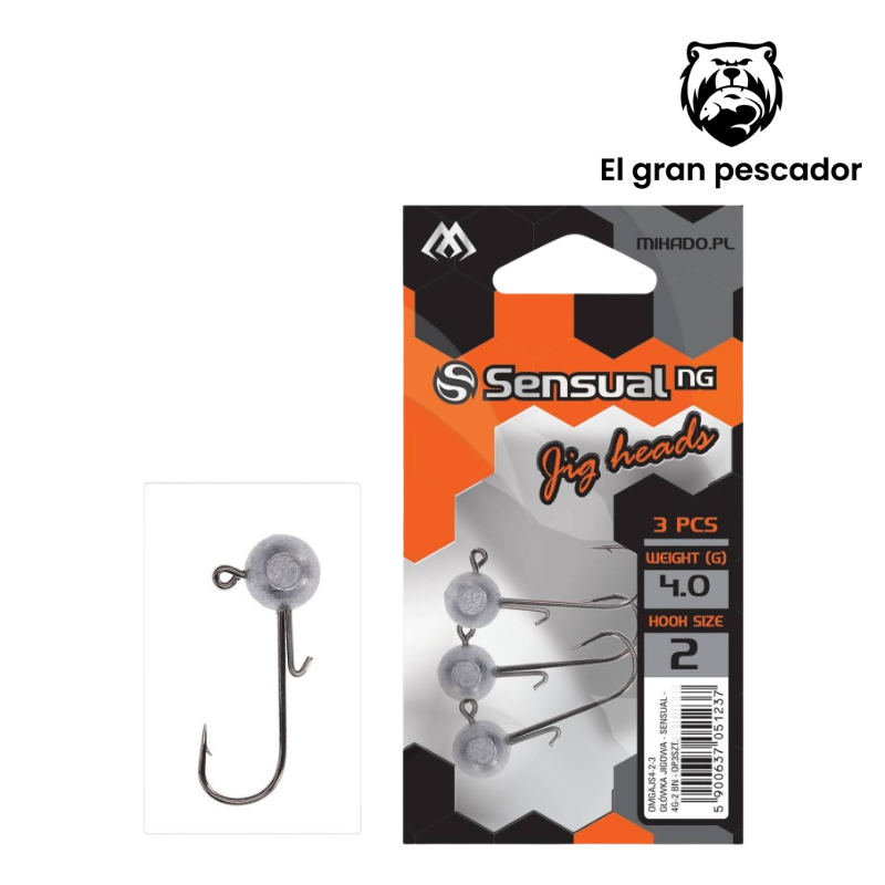 Mikado Jig Cabeza Plomada Sensual 4/0