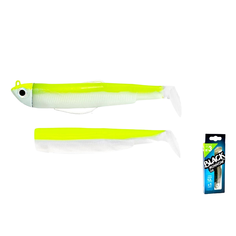 Black Minnow Nº3 120 Combo Shore 12g Fluo Yellow UV