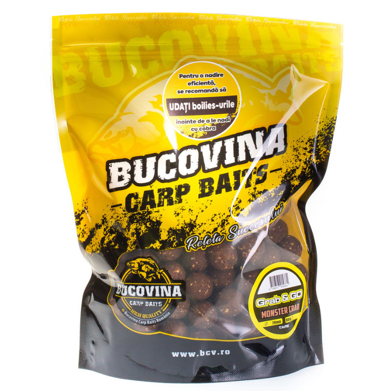 Bucovina Baits Grab Go Monster Crab Boilies 24mm
