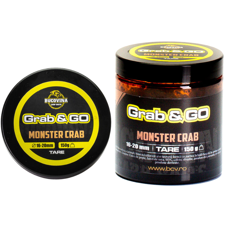 Bucovina Baits Grab Go Monster Crab Boilies Selectos 16-20mm