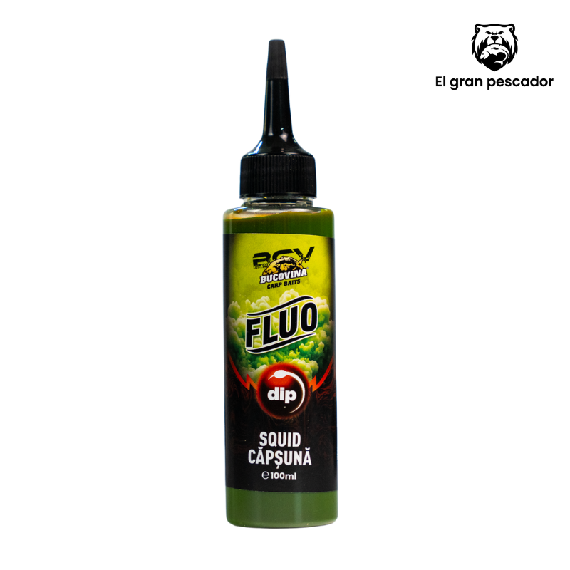 Bucovina Baits Fluo Squid Fresa 100ml
