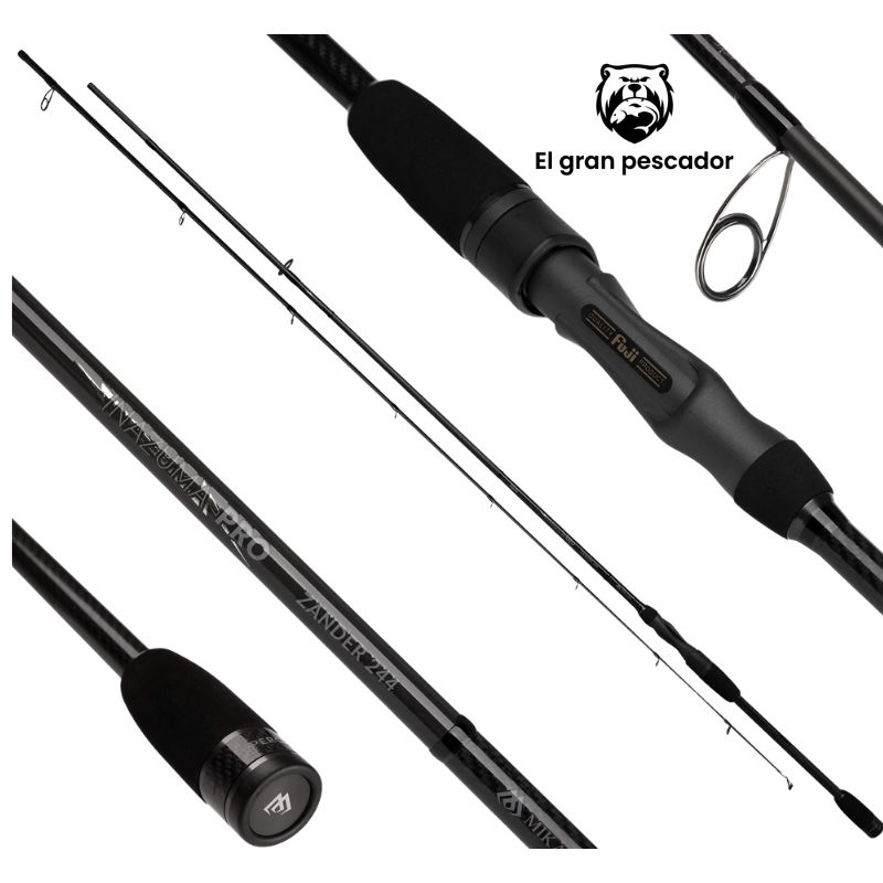 Caña Mikado Inazuma Pro Zander 2,14m 28gr 2 tramos
