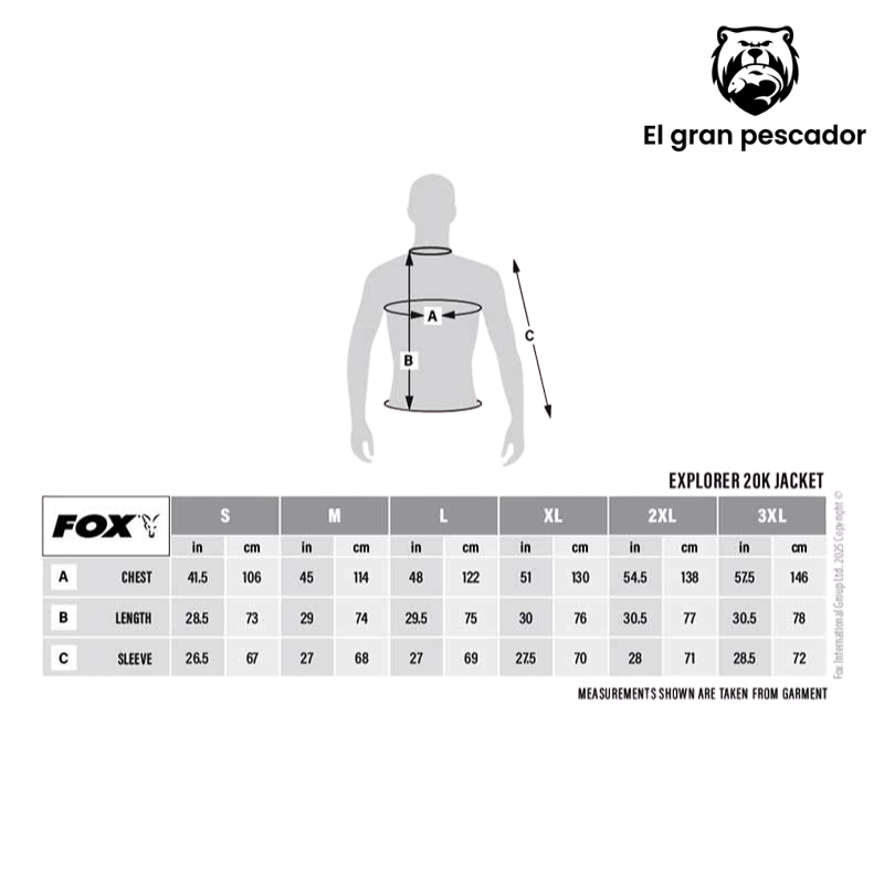 Fox Chaqueta Explorer Impermeable y Transpirable 20k Talla XL