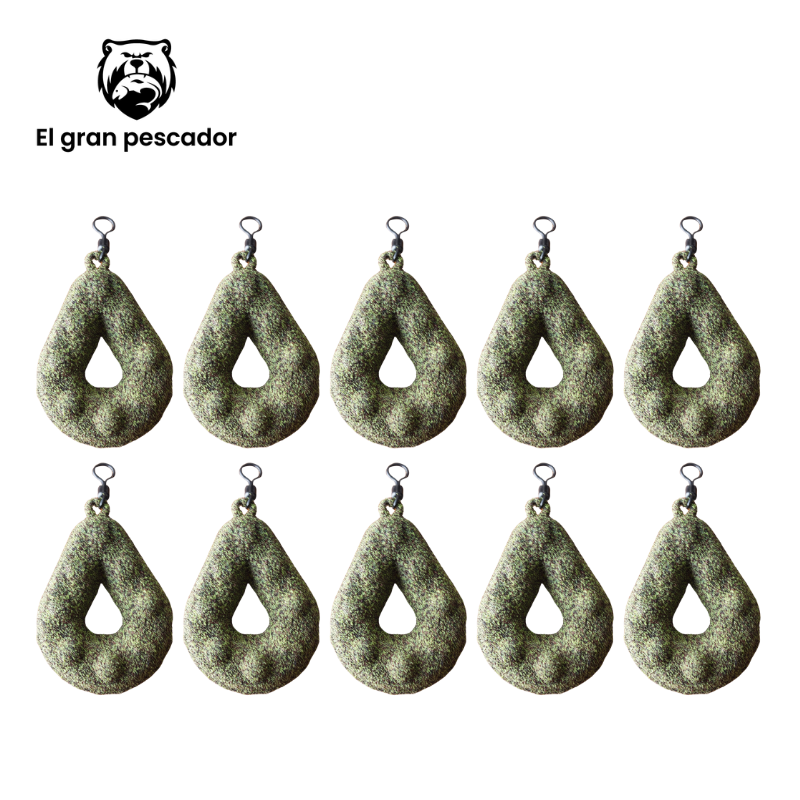 Oferta 10 Plomos Grippa 120gr Verde