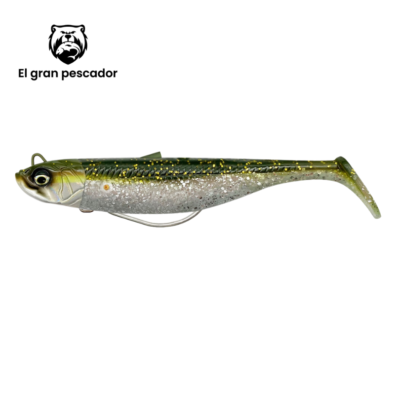 Señuelo Savage Gear Minnow Weedless 12,5cm 28g Khaki Purpurina
