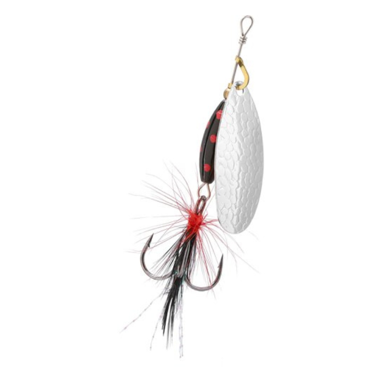 Mikado Cucharilla Nr 3 M-Grub Negro Tiguer / Plata