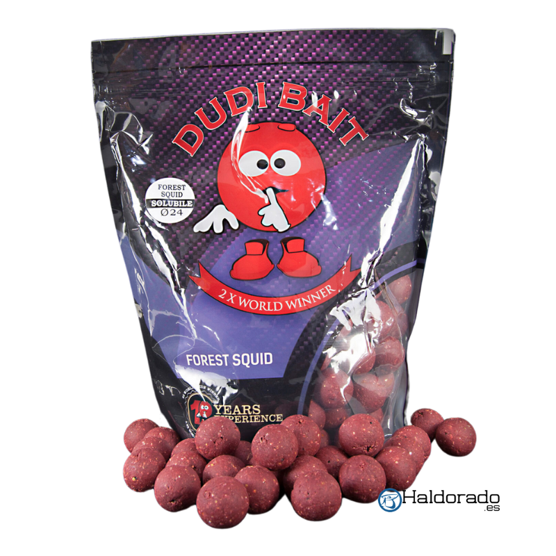 Dudi Baits Forest Squid Boilies Solubles 24mm 1Kg