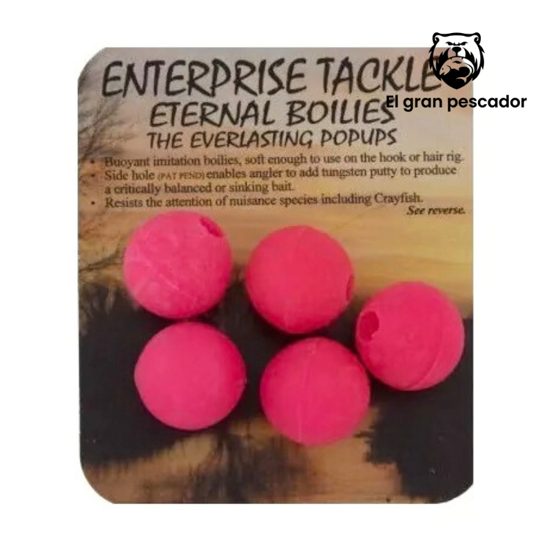Enterprise Tackle Eternal Boilies Rosa 15mm 5pcs