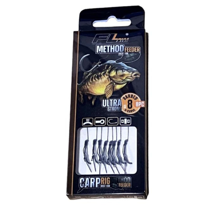 FL Method Feeder Carp Rig Ulra Strong Size 12 8uds