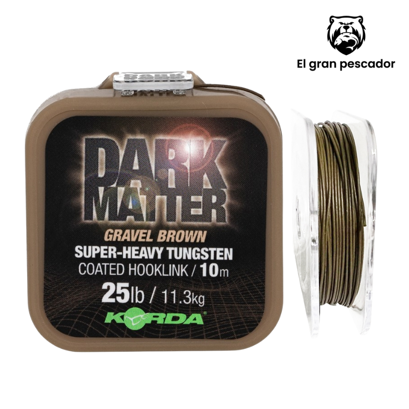 Korda Dark Matter Tungsten Coated Braid 25lb Gravel