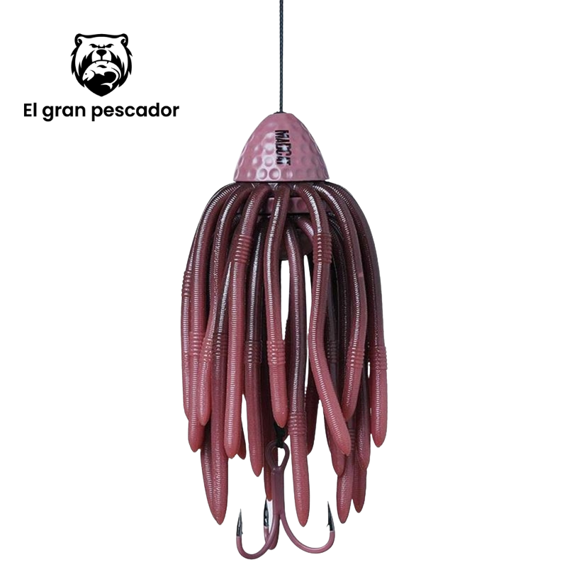 Madcat Worms Teaser 100gr 35cm 100kg 2/0 Lombriz Marron