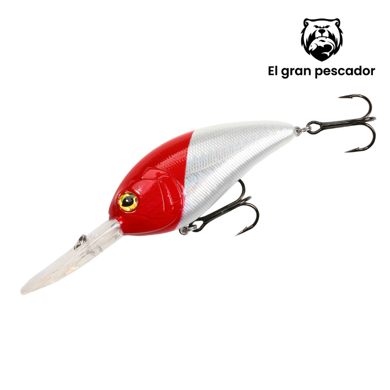 Mikado Wobler Fishunter Glimmer 8cm Floating Red Head