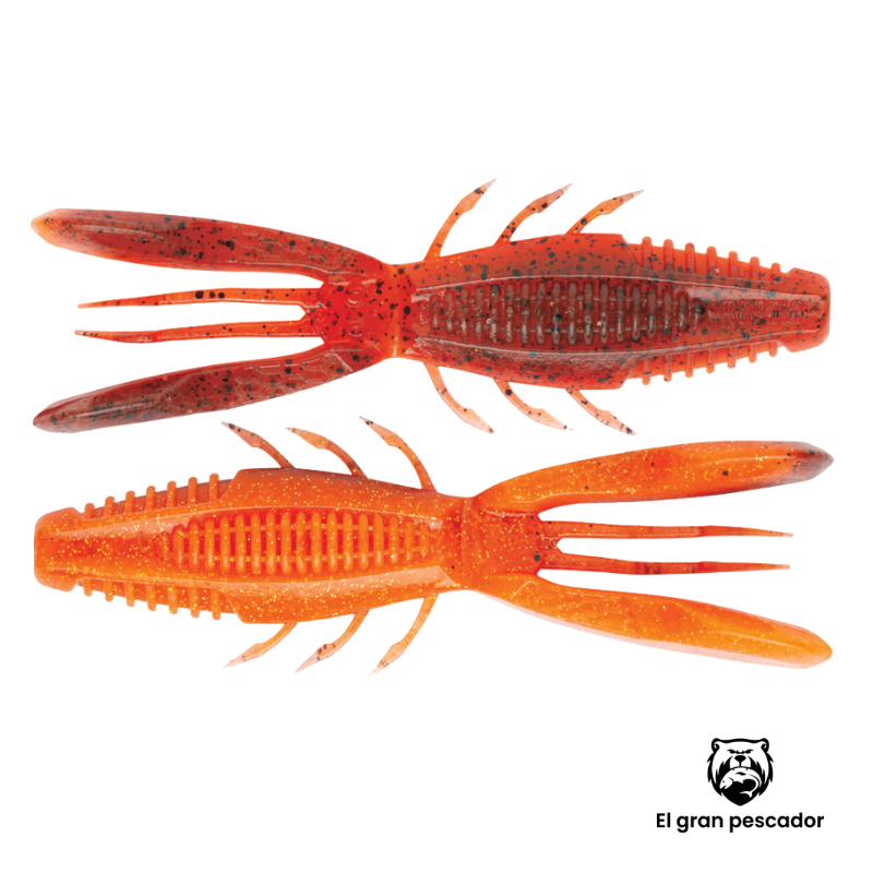 Vinilos Rapala CrushCity Bronco Bug Red Craw 4´´ 10cm 6unidades