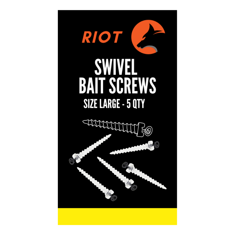 Riot Swivel Bait Screws Large 5uds