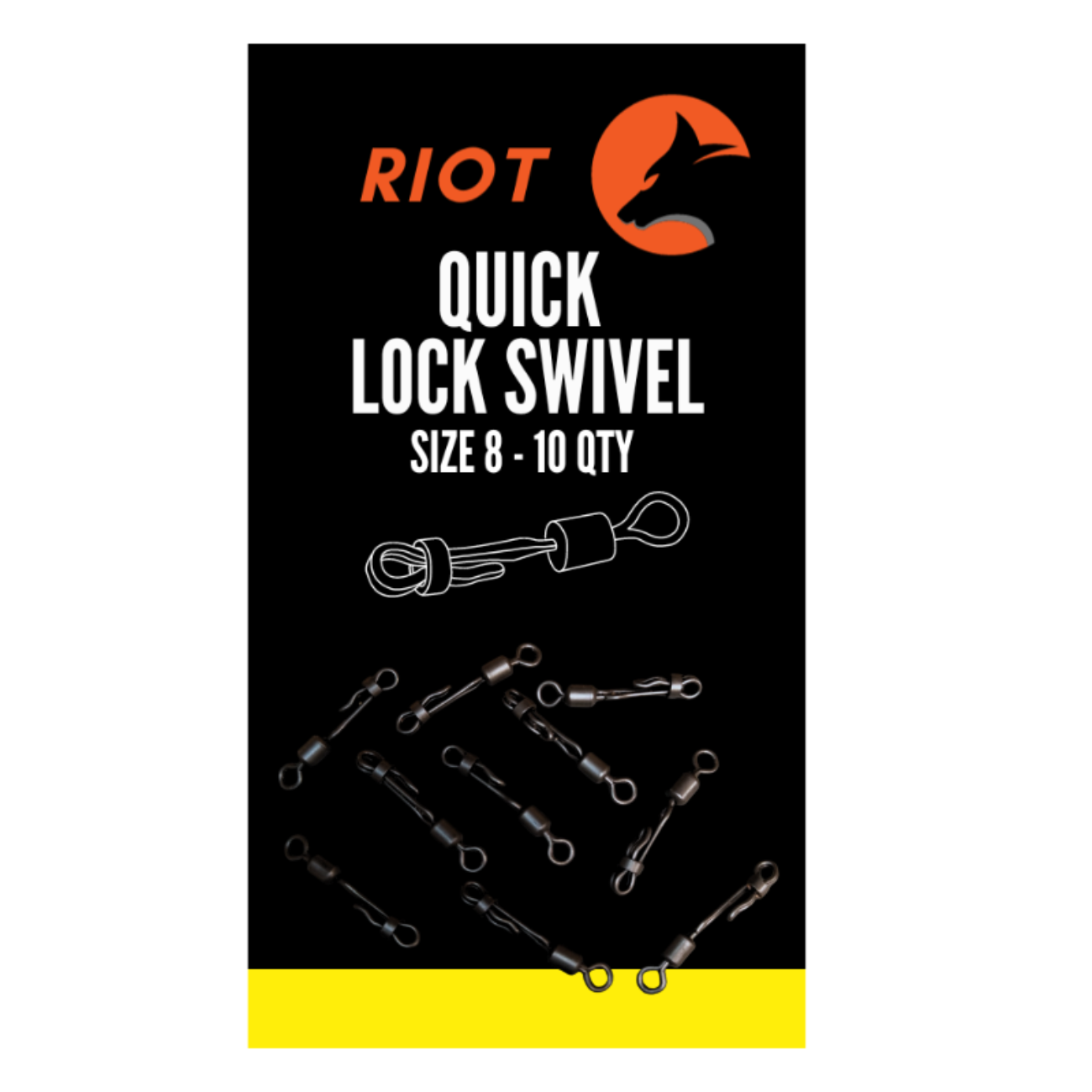 Riot Quick Lock Swivel Size 8 10uds
