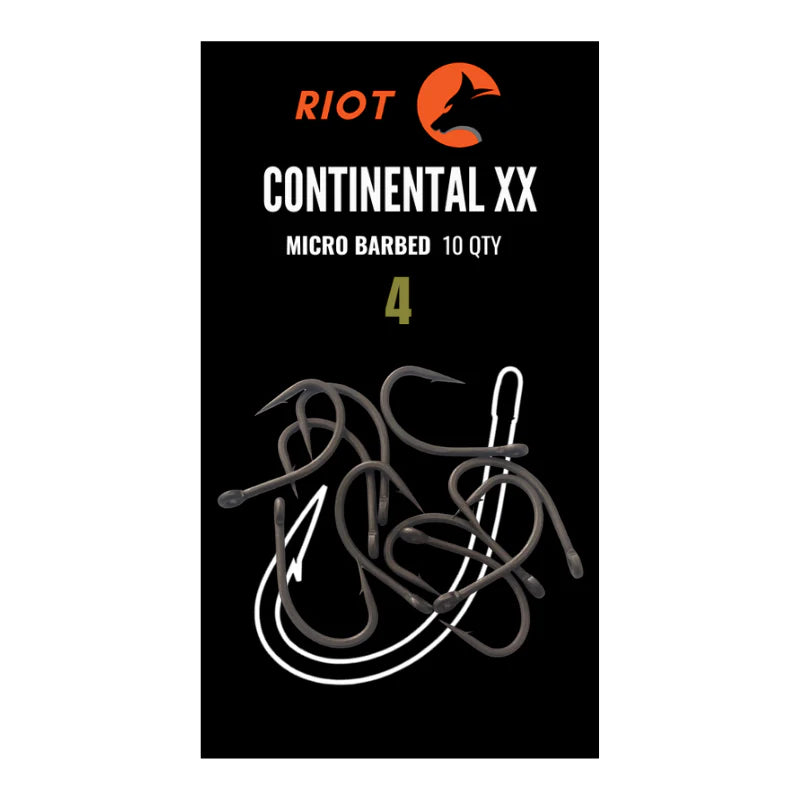Riot Continental XX Micro Barbed Size 4 10uds