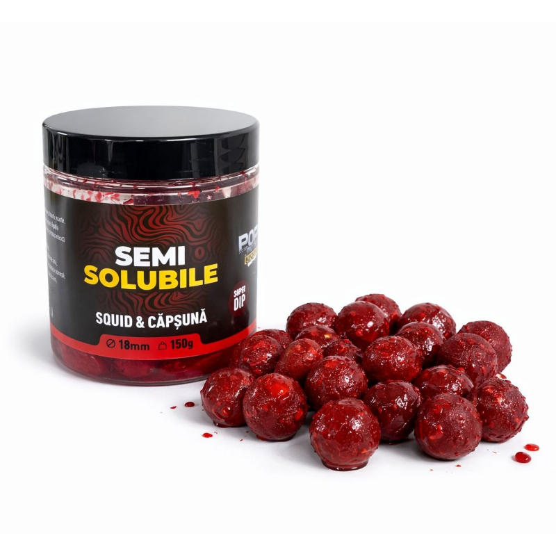 Bucovina Baits Boilies Selectos Semi Soluble Squid Fresa 18mm