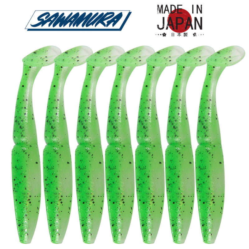 Vinilo Sawamura One Up Shad 3″ 098 Tree Frog 7uds