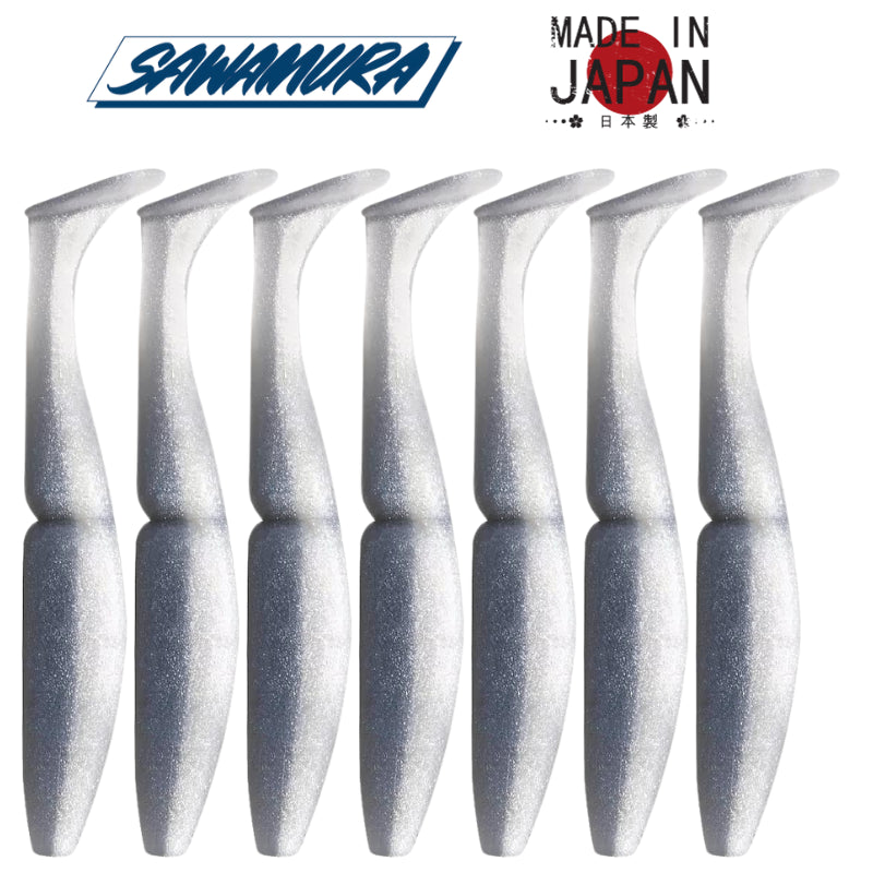 Vinilo Sawamura One Up Shad 3″ 069 Pro Blue Shad 7uds