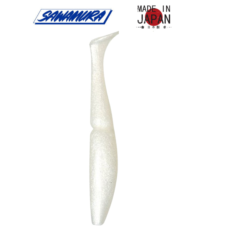 Vinilo Sawamura One Up Shad 3″ 027 Silky White 7uds