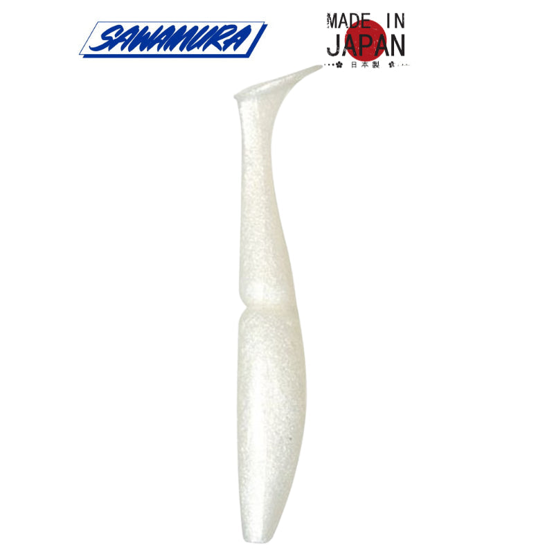 Vinilo Sawamura One Up Shad 2″ 027 Silky White 9uds