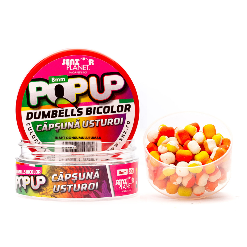 Senzor Planet Pop Up Dumbell Bicolor Fresa Ajo 8mm