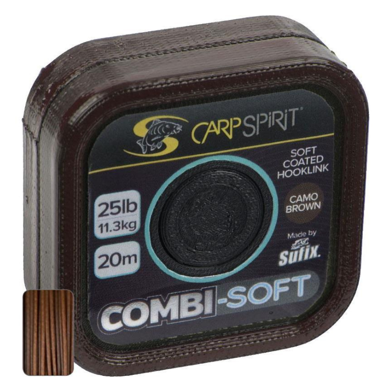 Trenzado Carp Spirit Combi Soft Marron 35lb 20m