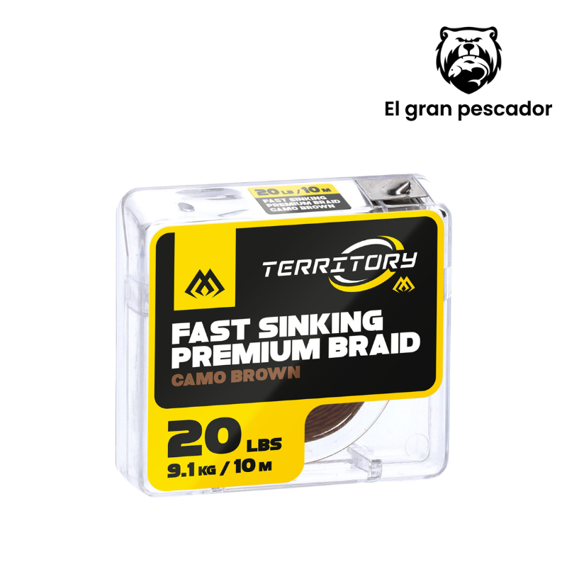 Mikado Sinking Braid 30lb Camo Brown