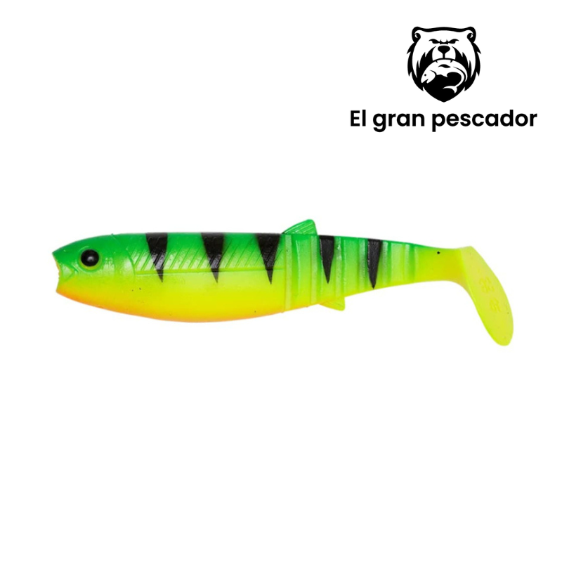Vinilos Savage Gear Cannibal Shad Fire Tiguer 15cm