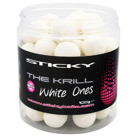 Sticky Baits The Krill Wafters White Ones 16mm