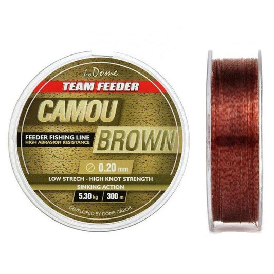 Hilo By Dome Team Feeder Camo Brown 0,25mm 8,60kg 300m