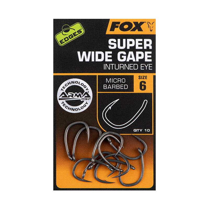 Anzuelos Fox Super Wide Gape Nº 6