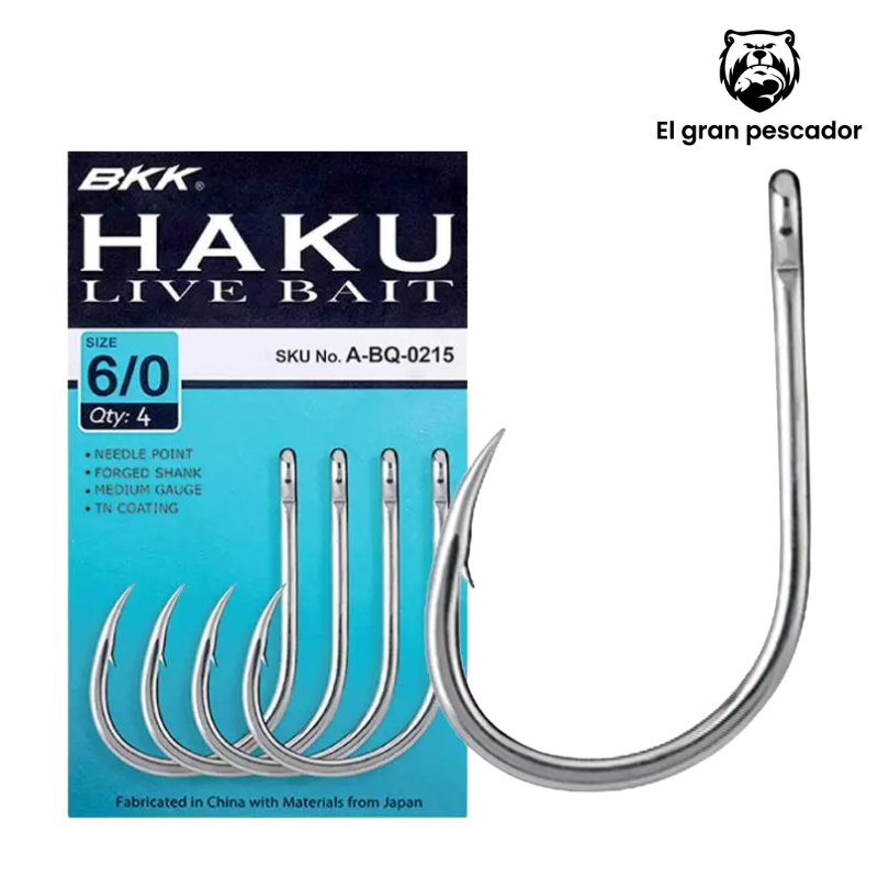 Anzuelos BKK Haku Live Bait 10/0 2pcs