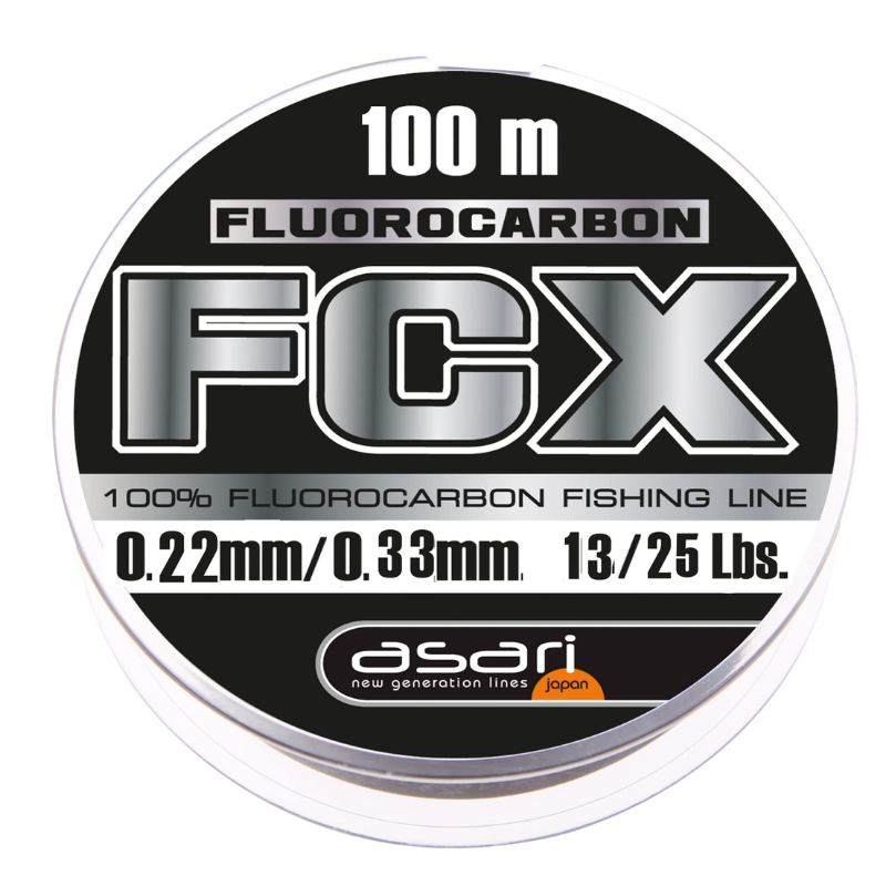 Asari Fluorocarbon 100% FCX 0.33mm 11.36kg