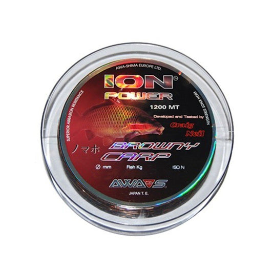 Monofilamento Awa Shima Browny Carp 0,30mm 11,95kg 1200m