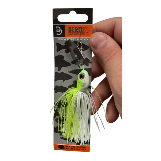 Dynamic Chater Jig Berti Lures White Chartreusse 5/8oz 17gr