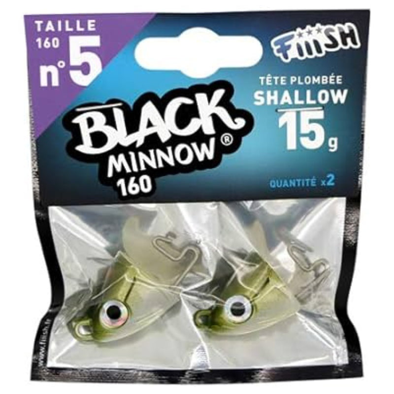 Cabeza Shalow Black Minnow 160mm Nº5 15gr