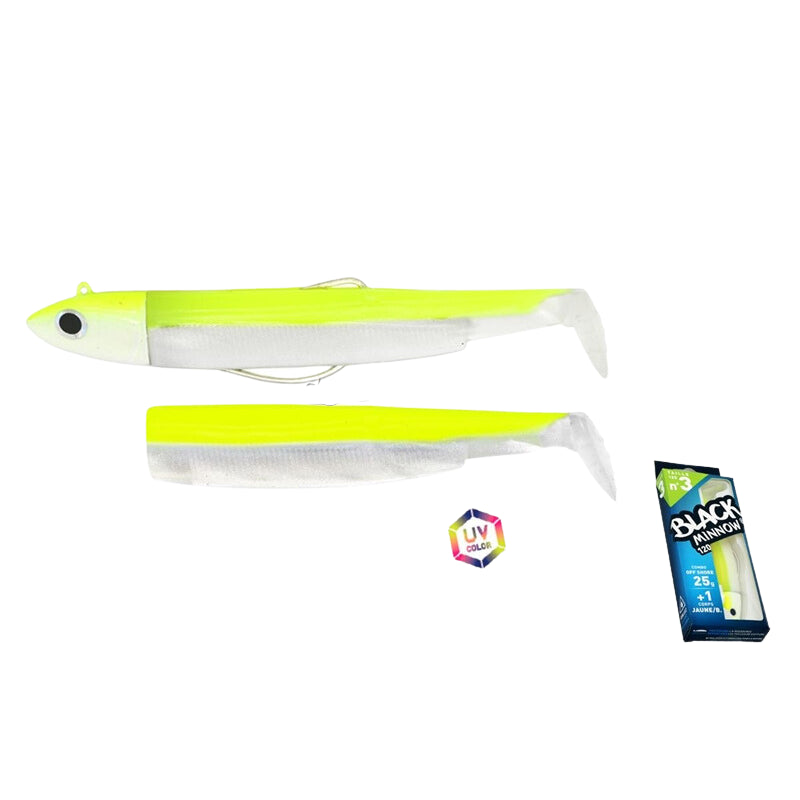 Black Minnow Nº3 120 Combo Off Shore 25g Fluo Yellow UV