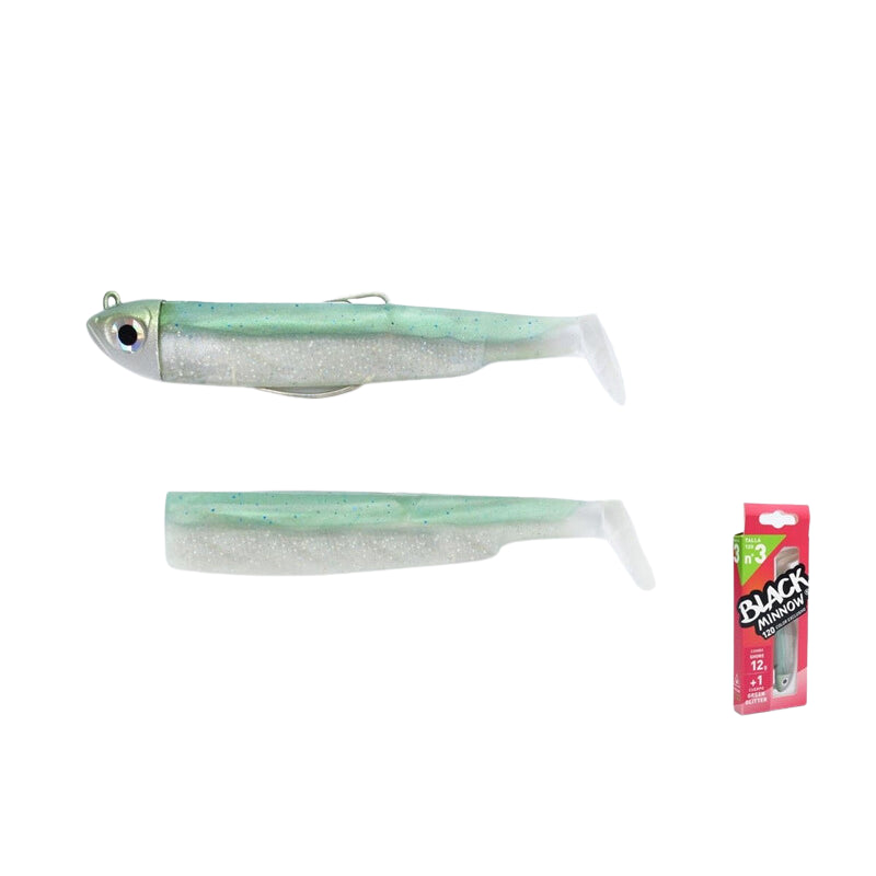 Black Minnow Nº3 120 Combo Shore 12g Green Glitter