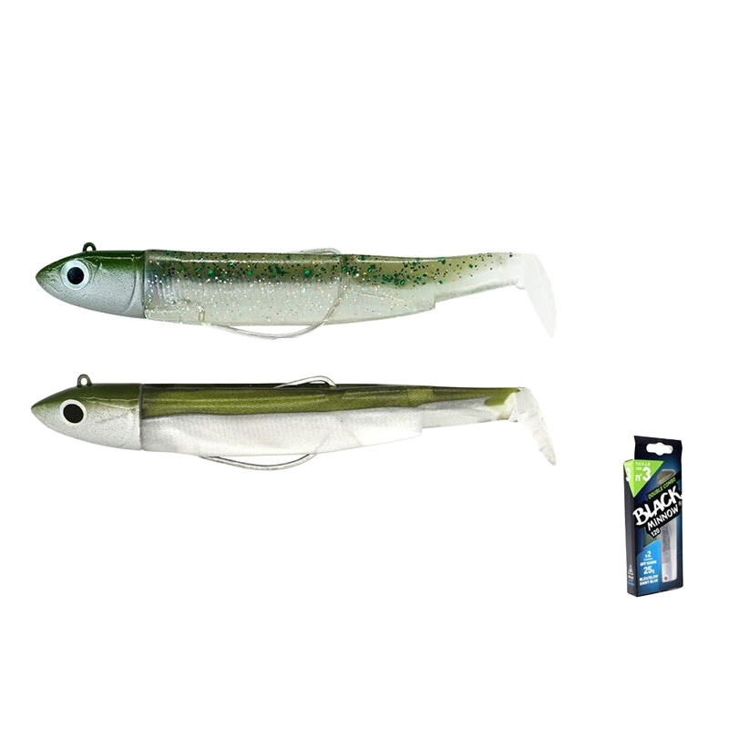 Black Minnow Nº3 120 Doble Combo Off Shore 25g Kaki Ghost