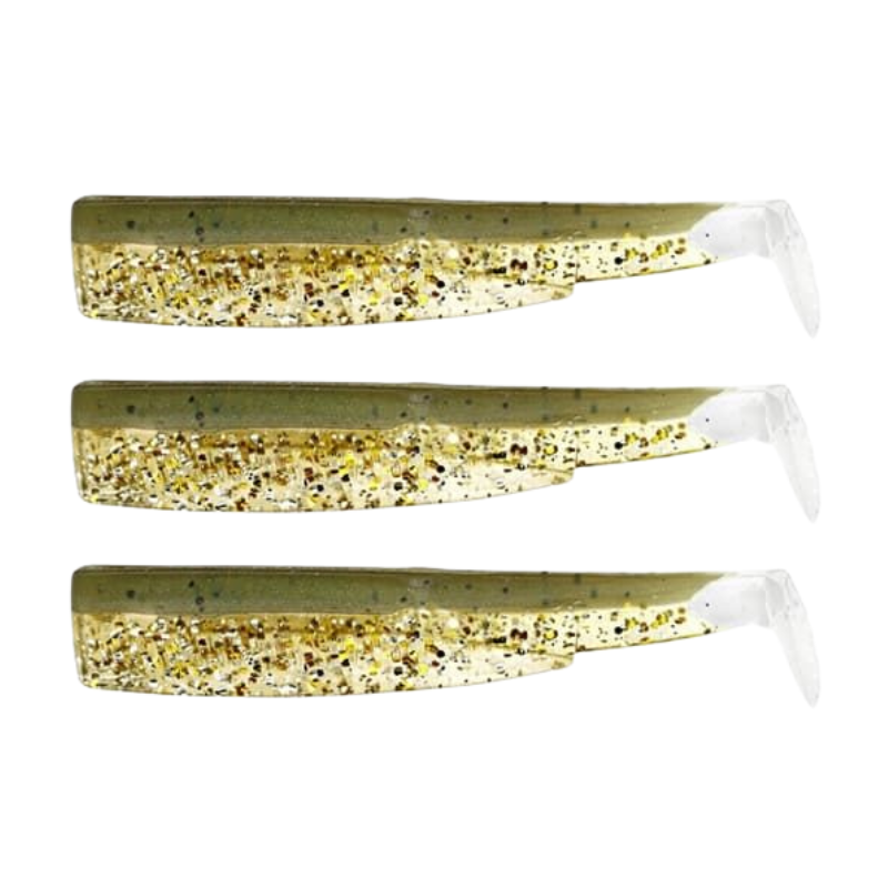 Black Minnow Nº4 140mm 3 Cuerpos Kaki Paillete